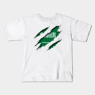 Saudi Arabia Shredding Kids T-Shirt